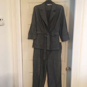 Black blazer and pant set